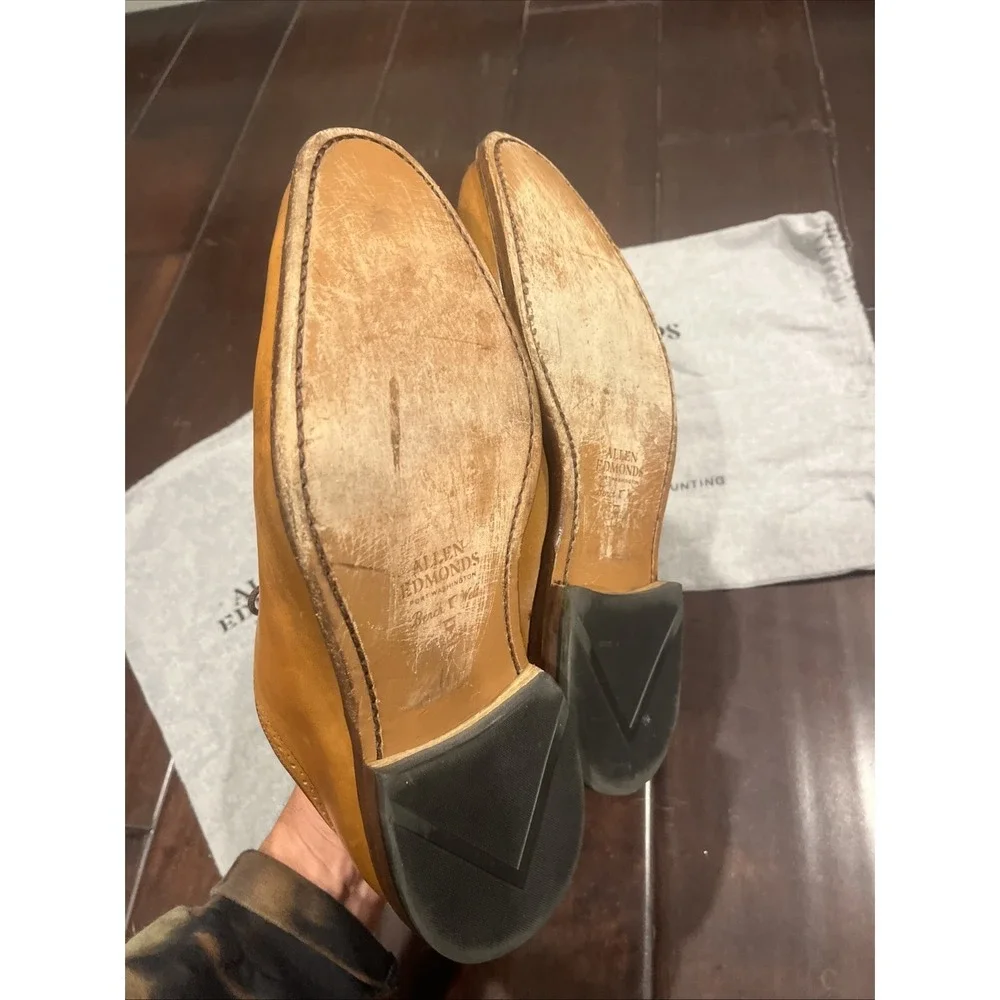 Allen Edmonds Port Washington Cornwallis Dress Shoe Oxford Men's 10.5 3E Walnut